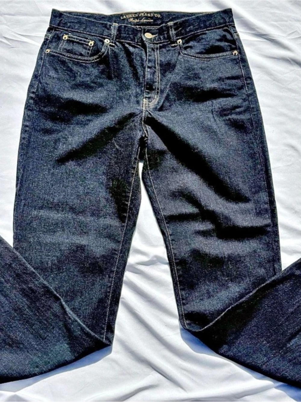 Ralph Lauren Classic Straight Jeans Black Size 8 Like New